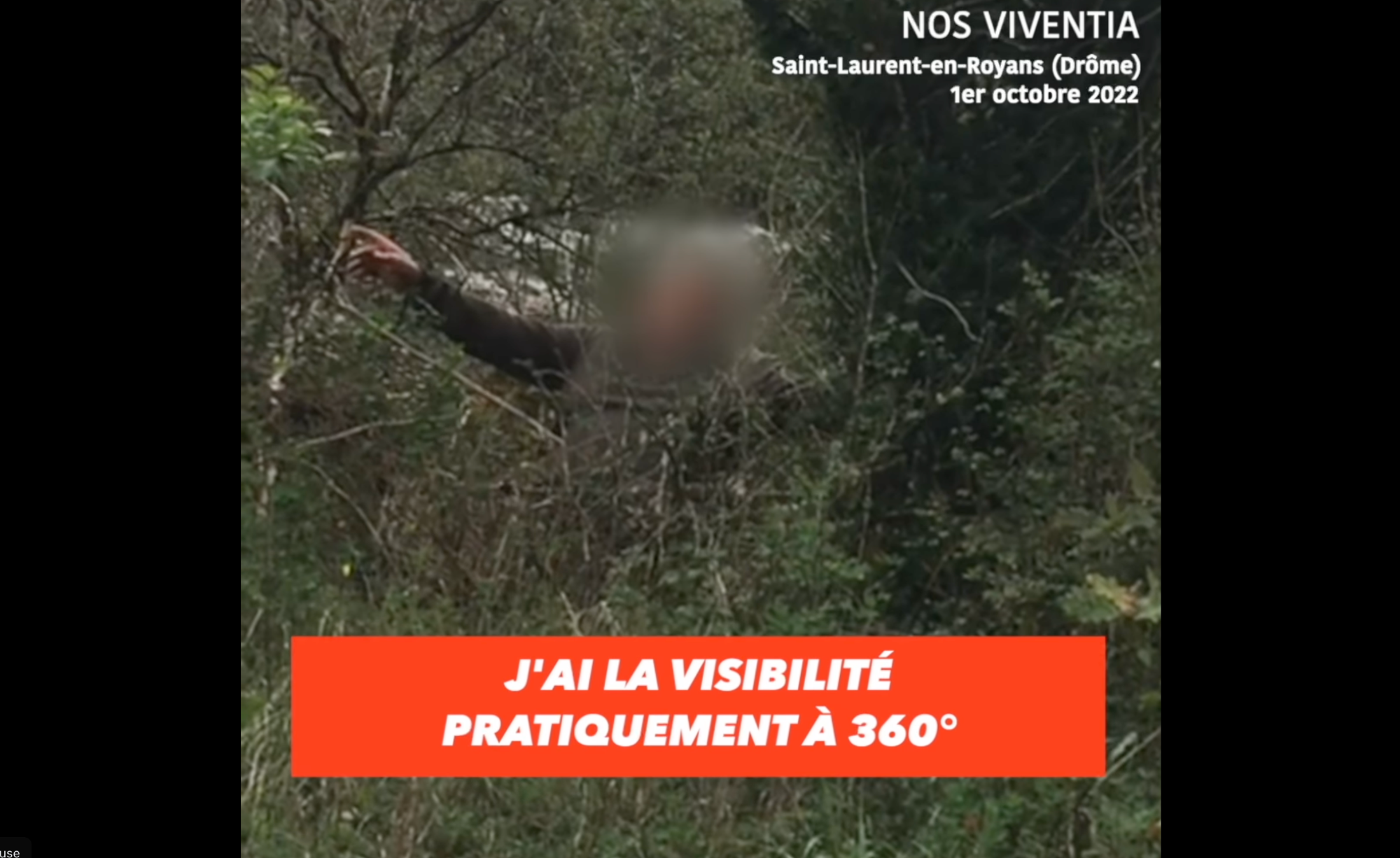 La vid o d un chasseur affirmant vouloir tirer travers une route